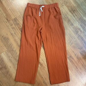 Sweetkama Wide Leg Cotton Pants Sz XL Copper